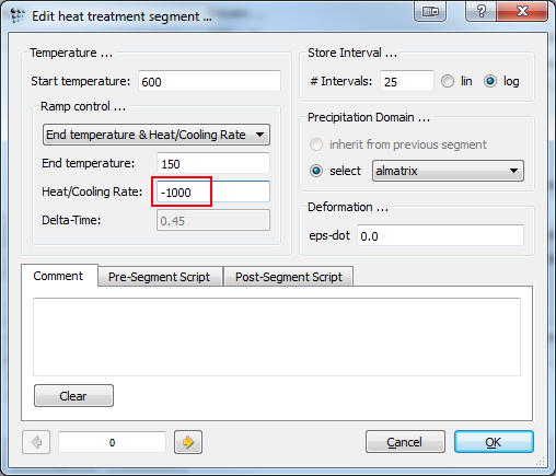  Heat treatment segment
