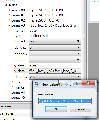  Change data of added series in MatCalc