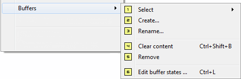 Buffers dropout menu