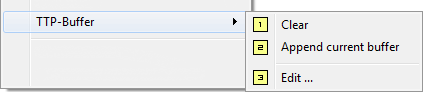 TTP-Buffer dropout menu