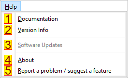  Help section