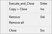  MatCalc command history menu