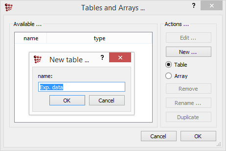  MatCalc options window