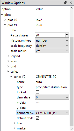  MatCalc options window