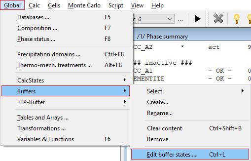  Open edit and load buffer states window