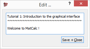  MatCalc workspace info