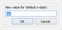  MatCalc default x-data