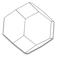  Tetrakaidecahedron used in //MatCalc// to represent polycrystalline microstructure